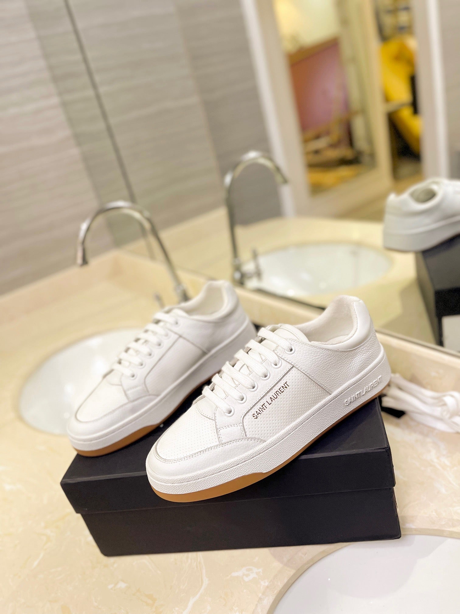 VSL White Leather Sneakers-170