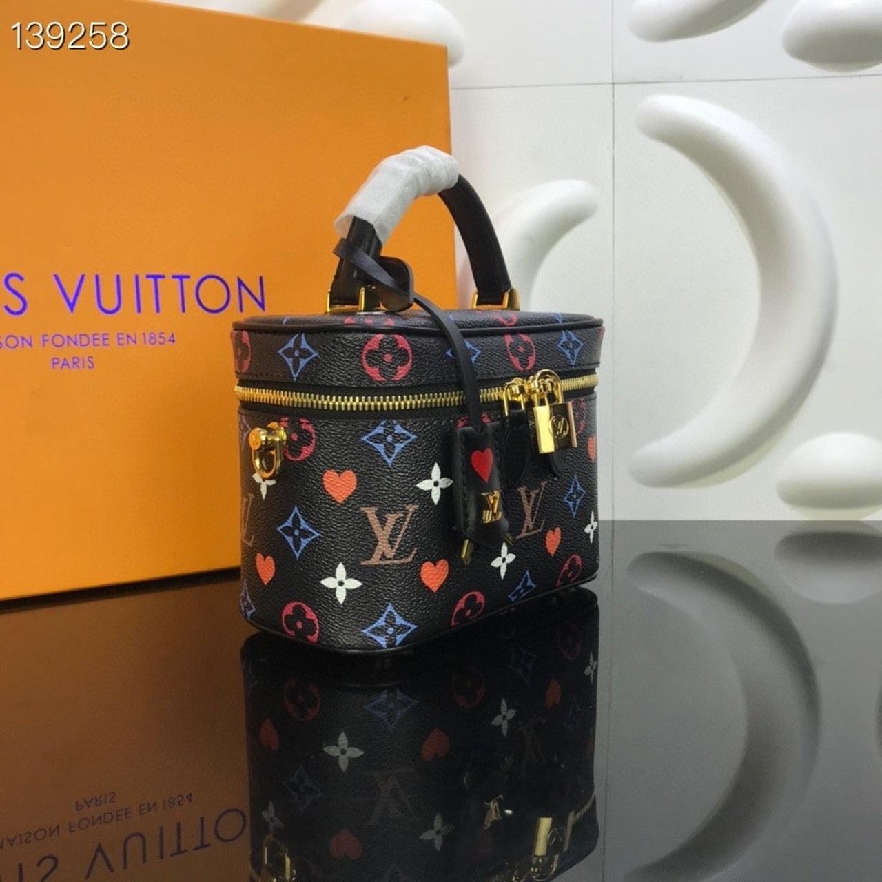 LV Vanity PM Game On Monogram Canvas By Nicolas Ghesquiere Black For Women,  Shoulder And Crossbody Bags 7.5in/19cm LV M57482