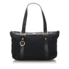 GG Black Canvas Fabric GG Tote Bag Italy