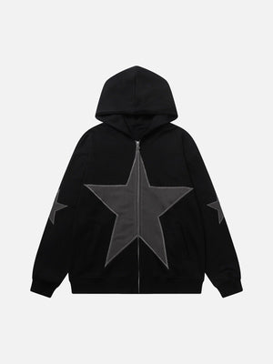 1984 Five-pointed Zipper Hoodie SP231117TAHK