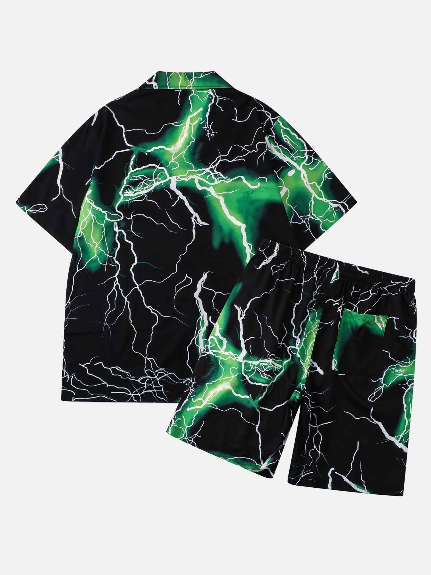 Street Rap Lightning Printed All Over Shirts Short Sets SP240313VGLD