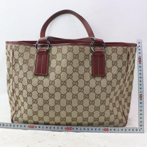 GG Tote Bag Light Brown Canvas