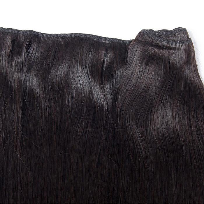 Peruvian Straight Hair 3/4 Bundle Deals Unprocessed Virgin Human Hair Extensions In Stock hermosahair