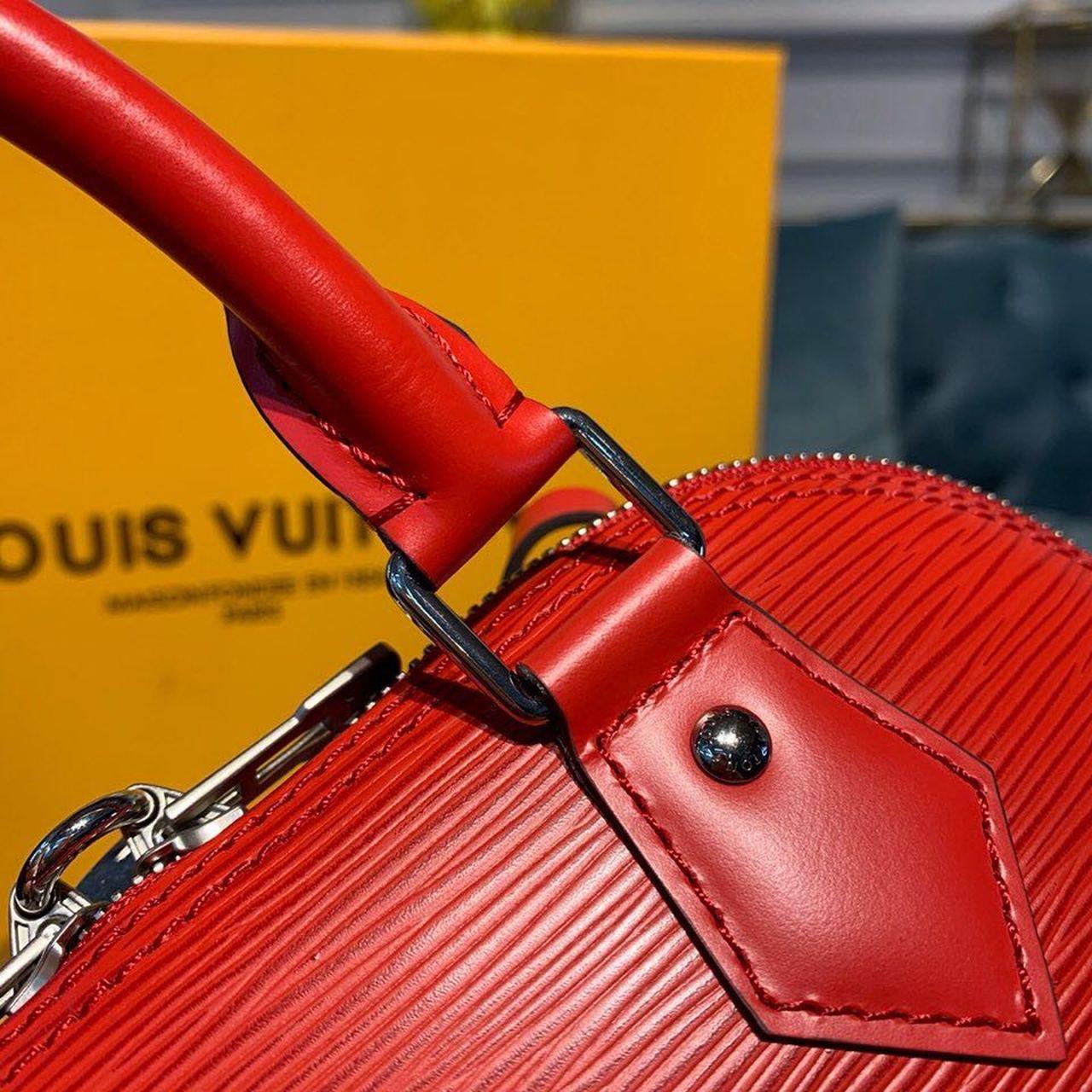 LV Alma BB Epi Coquelicot Red For Women, Women’s Handbags, Shoulder And Crossbody Bags 9.2in/23.5cm LV M41160