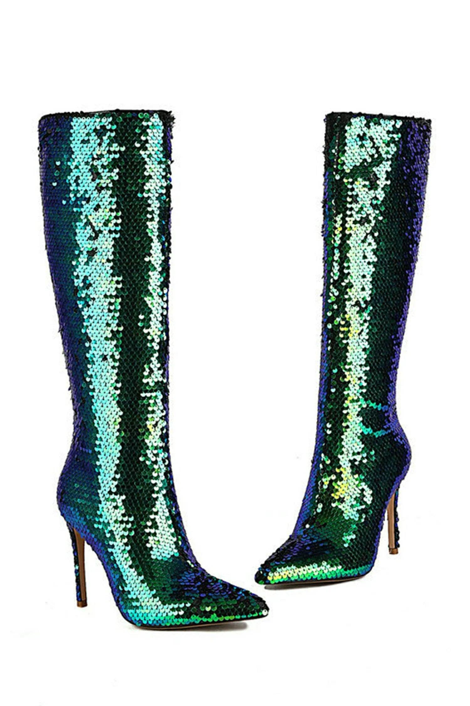 Bryston Sequin Pattern Boots