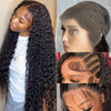 13x6 Full Frontal HD Lace Wig Water Wave Pre Bleached Knots Human Hair Wigs - 1984brand