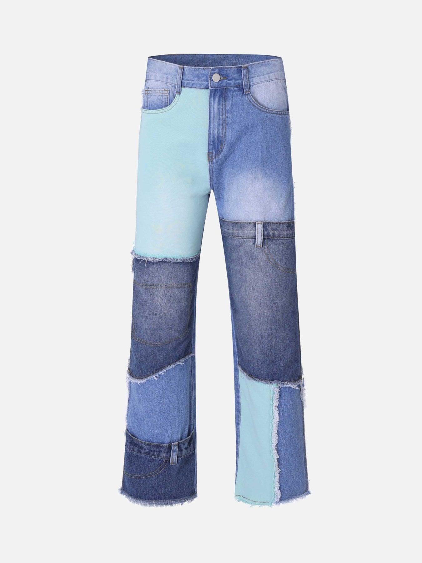 1984 American Patchwork Colorblock Jeans - 1984brand