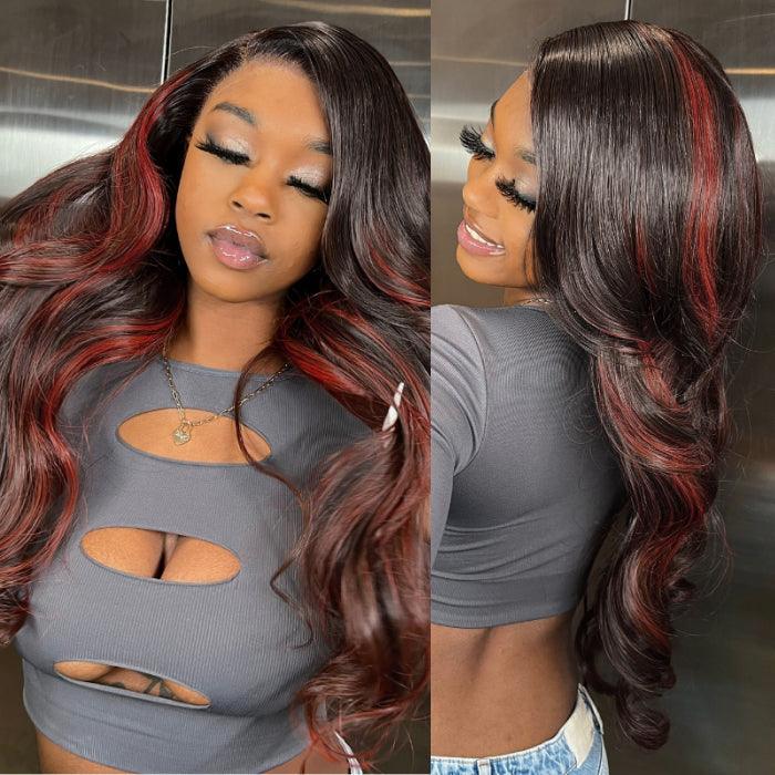 P1B/350 Piano Color Body Wave Human Hair Wig 13x4 HD Lace Frontal Wigs Pre Plucked Hermosa Hair