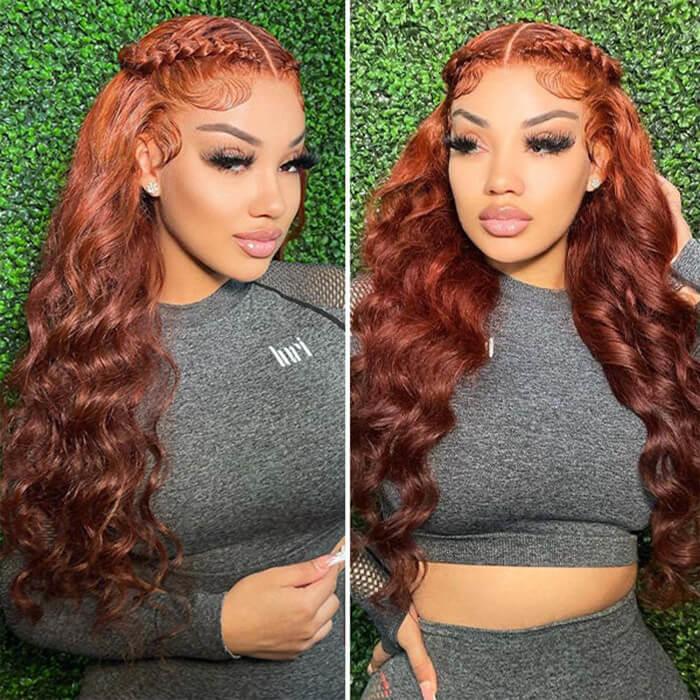 Reddish Brown Color Upgrade Pre Cut HD Lace Closure Wigs - 1984brand