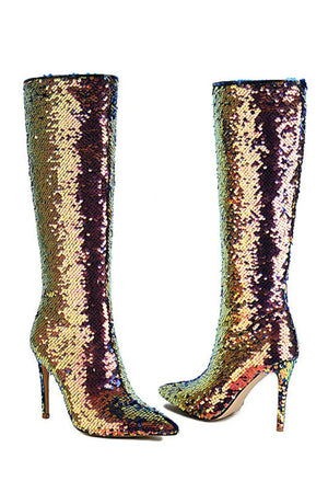 Bryston Sequin Pattern Boots