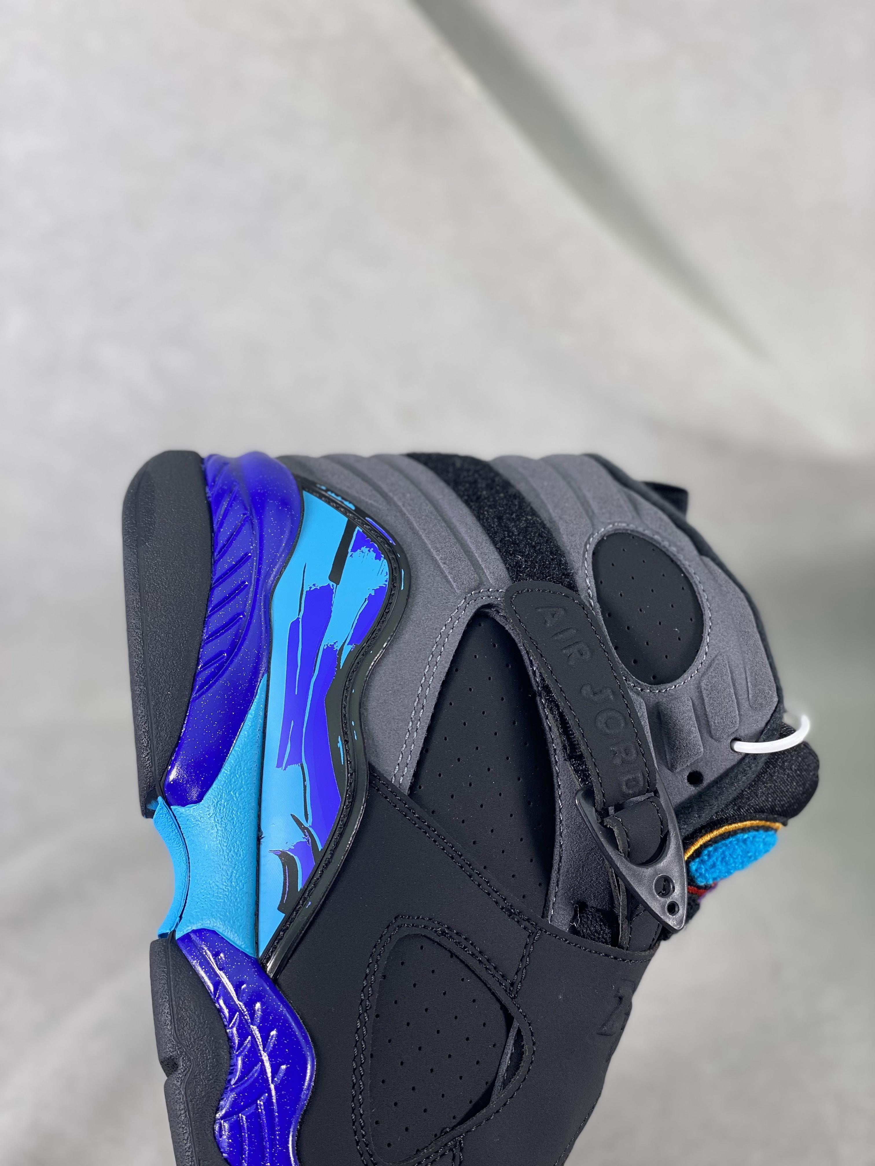 Custom Air Jordan 8 Aqua - sneakerhypesusa