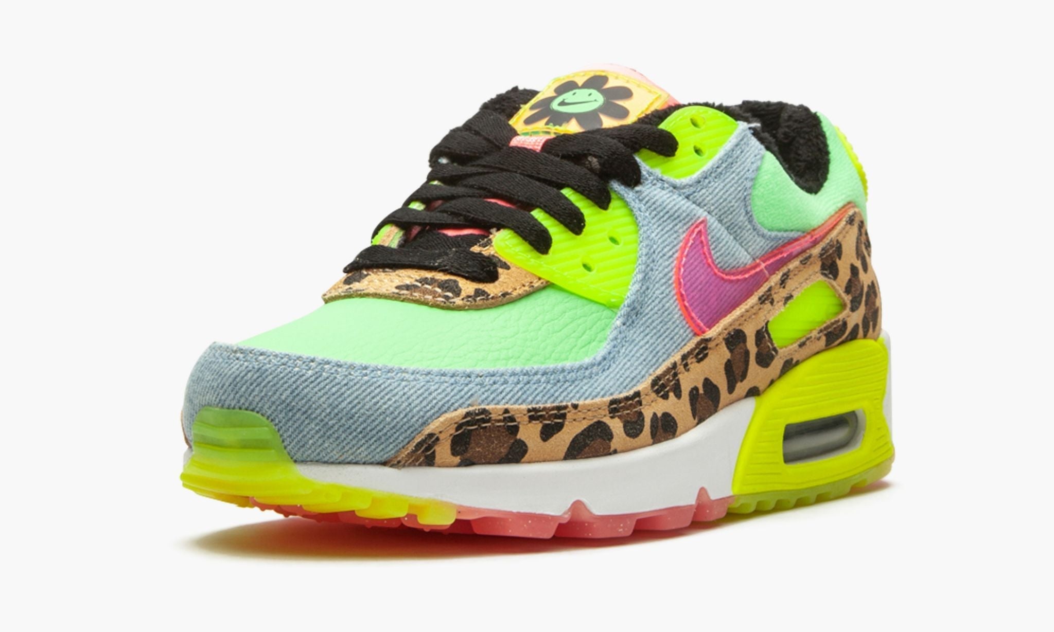 W Air Max 90 LX "Denim Leopard Print"