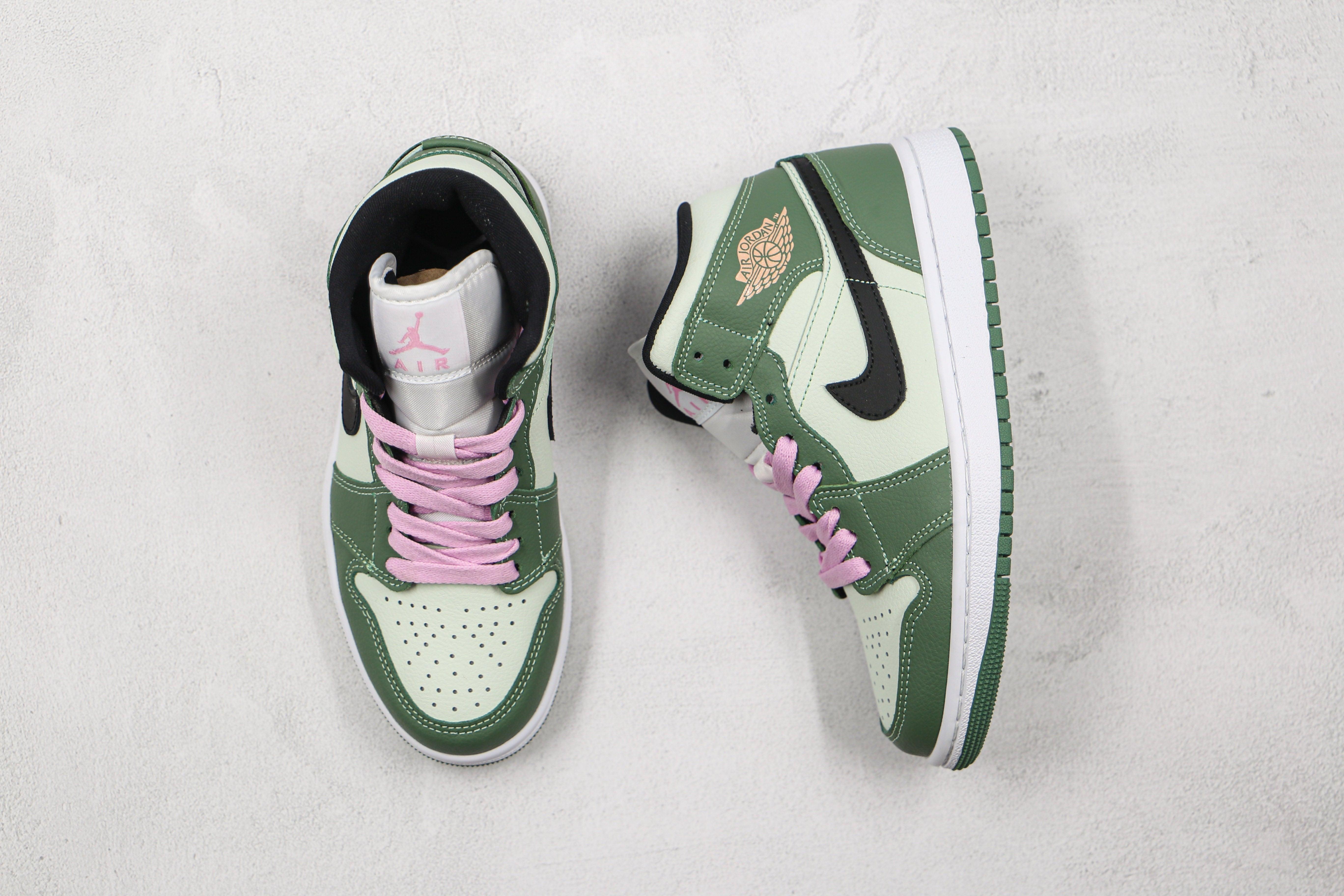 Custom Air Jordan 1 Dutch Green High Q - sneakerhypesusa