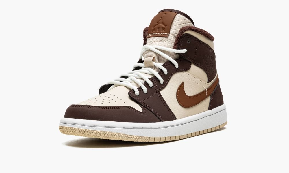 WMNS Air Jordan 1 MID SE "Brown Basalt Fleece"