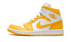 Wmns Jordan 1 Mid "White / University Gold"