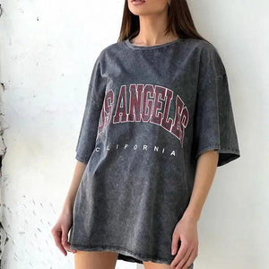 1984 Y2k Quality Oversized Acid Washed T Shirt Women eprolo