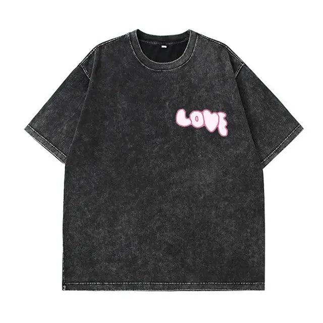 1984 Y2k Quality Oversized Acid Washed T Shirt Women eprolo