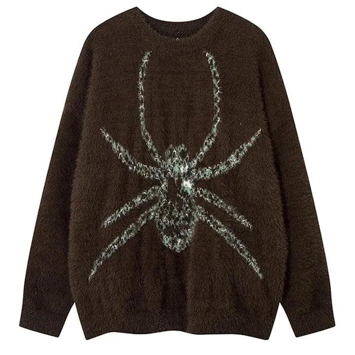 1984® Casual Knitted Sweater Embroidery Spider 1984