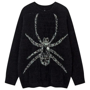 1984® Casual Knitted Sweater Embroidery Spider 1984