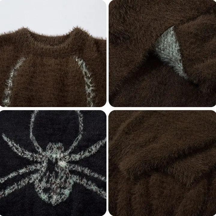 1984® Casual Knitted Sweater Embroidery Spider 1984