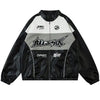 1984® Colorblock PU Leather Racing Jacket 1984