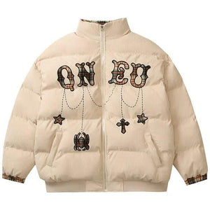 1984® Corduroy Puffer Coat Cross Patch 1984