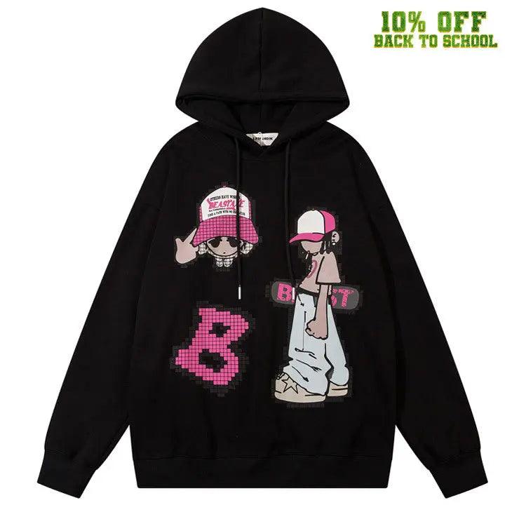 1984® Cyber Cartoon Hoodie Skateboard Boy 1984