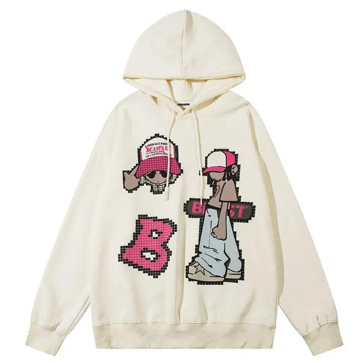 1984® Cyber Cartoon Hoodie Skateboard Boy 1984