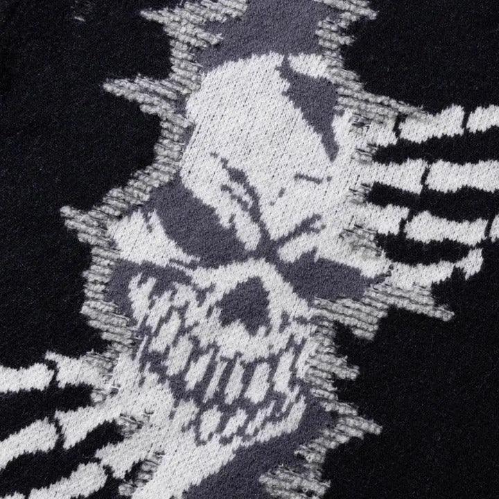 1984® Dark Gothic Sweater Skull and Bone 1984