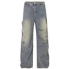 1984® Dark Tie Dye Washed Cargo Jeans 1984