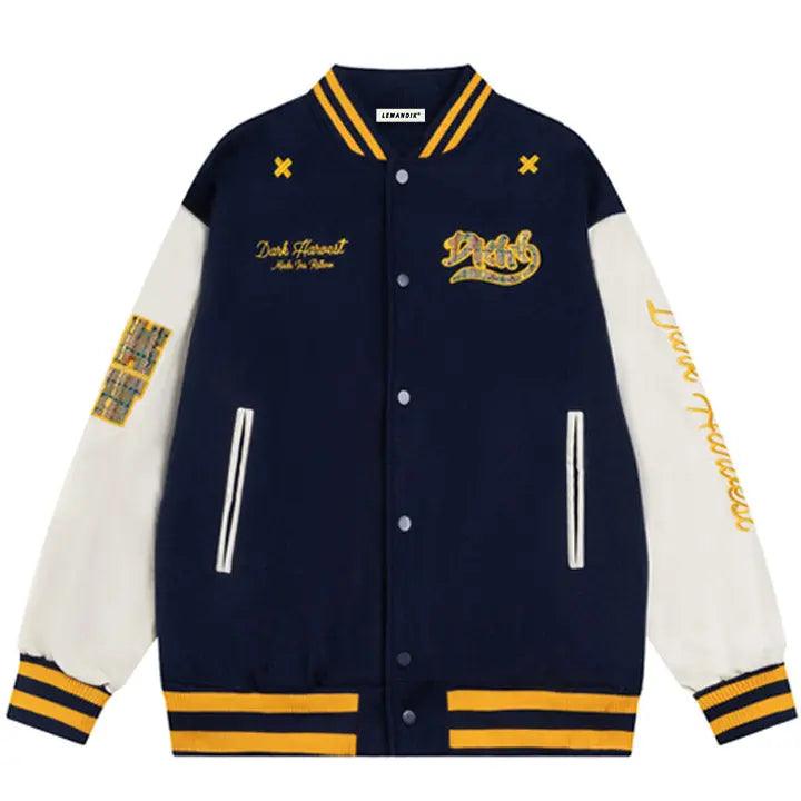 1984® Faux Wool Varsity Jacket Check Patch 1984