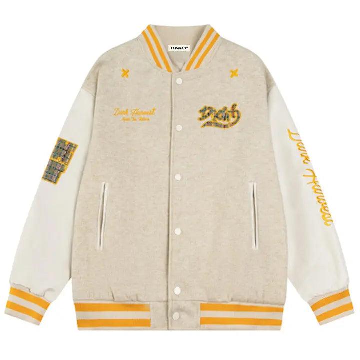 1984® Faux Wool Varsity Jacket Check Patch 1984