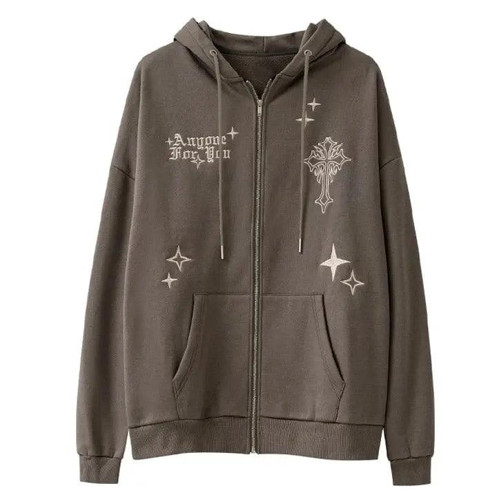 1984® Fleece Zipper Hoodie Cross and Star 1984