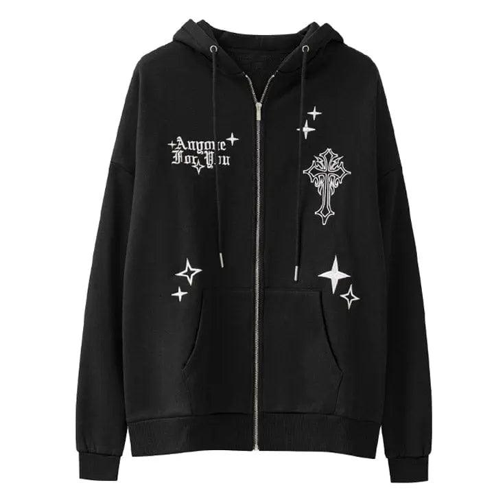 1984® Fleece Zipper Hoodie Cross and Star 1984