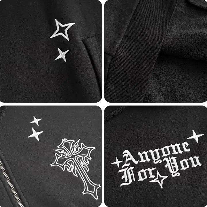 1984® Fleece Zipper Hoodie Cross and Star 1984