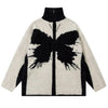 1984® Furry Butterfly Jacquard Sweater Cardigan 1984