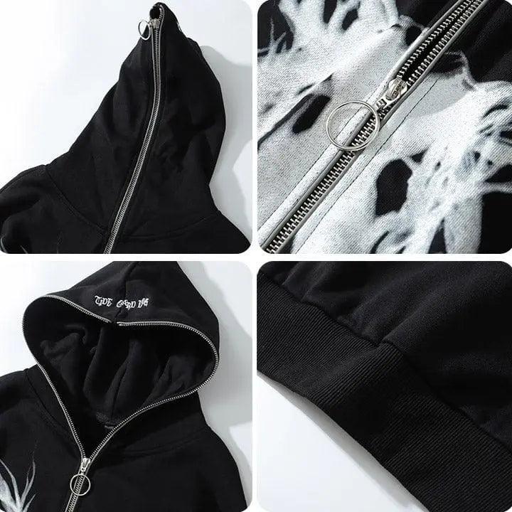 1984® Gothic Black Full Zip Graphic Hoodie 1984