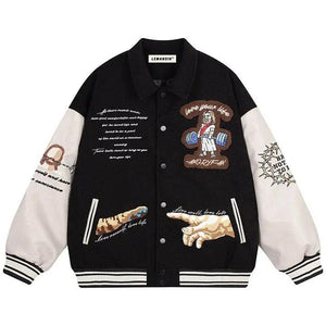 1984® Jesus Riding Skateboard Varsity Jacket 1984