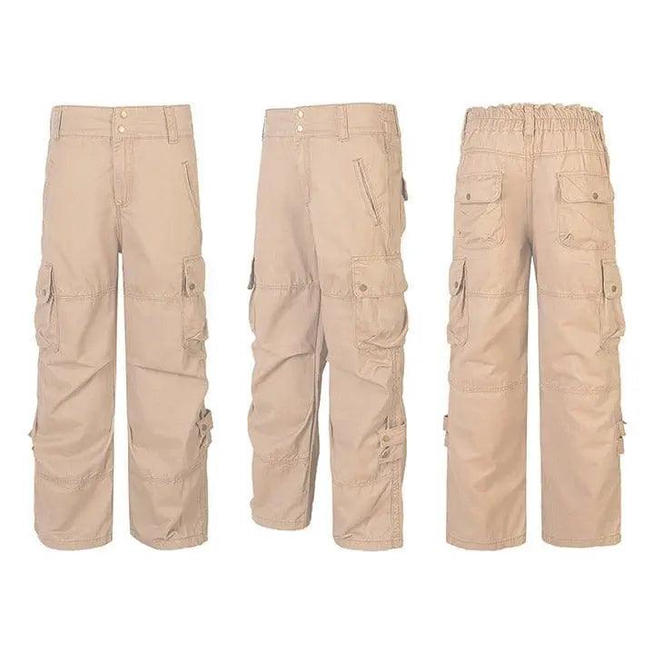 1984® Khaki Elastic Waist Cargo Jeans 1984