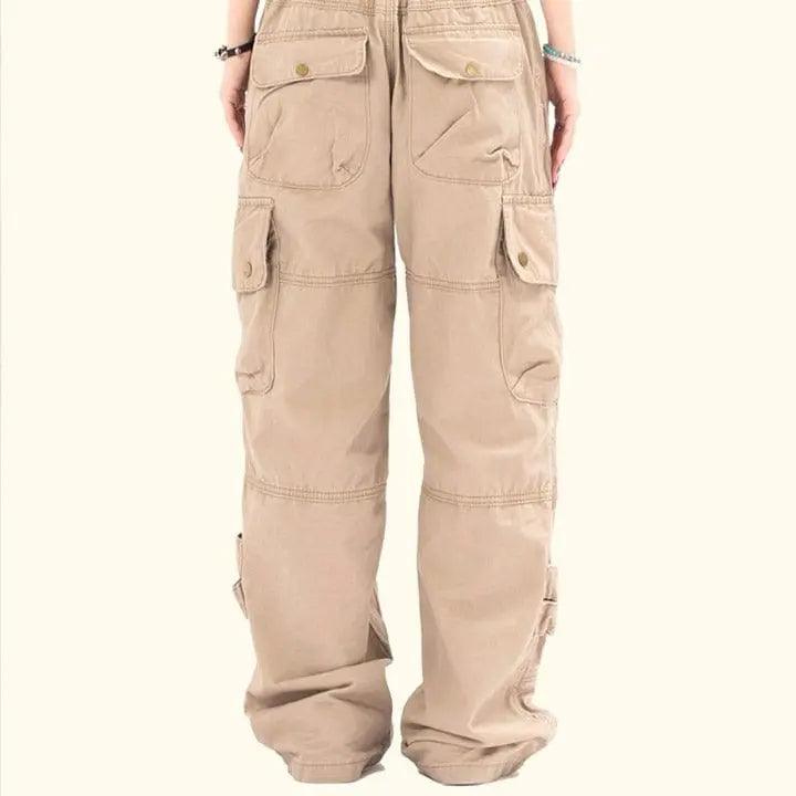 1984® Khaki Elastic Waist Cargo Jeans 1984