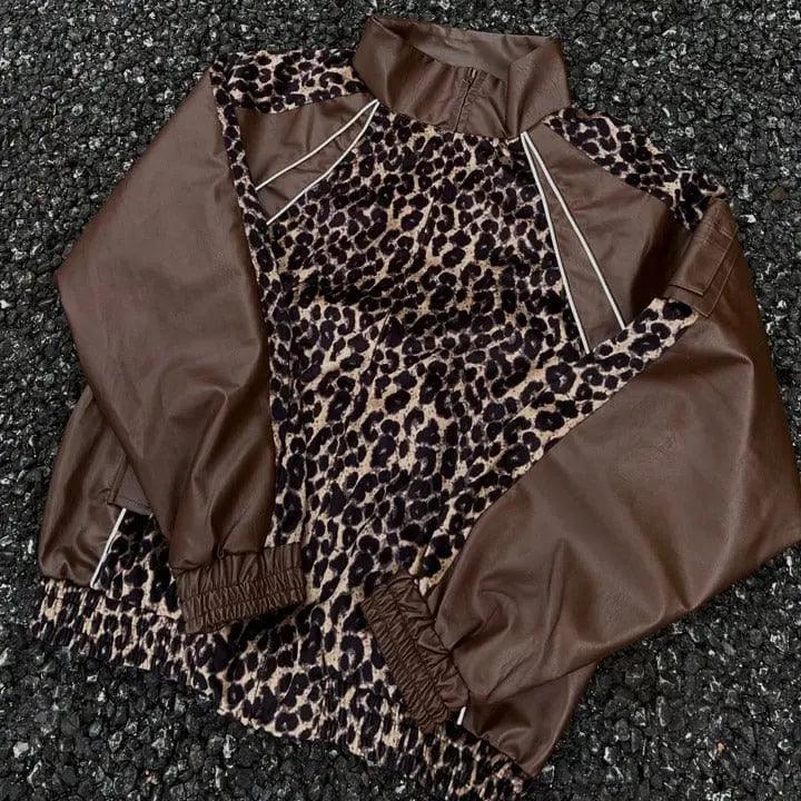 1984® Leopard Patchwork Bomber Jacket 1984