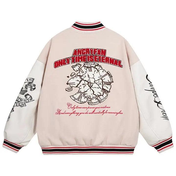 1984® Letterman Varsity Jacket Broken Clock 1984