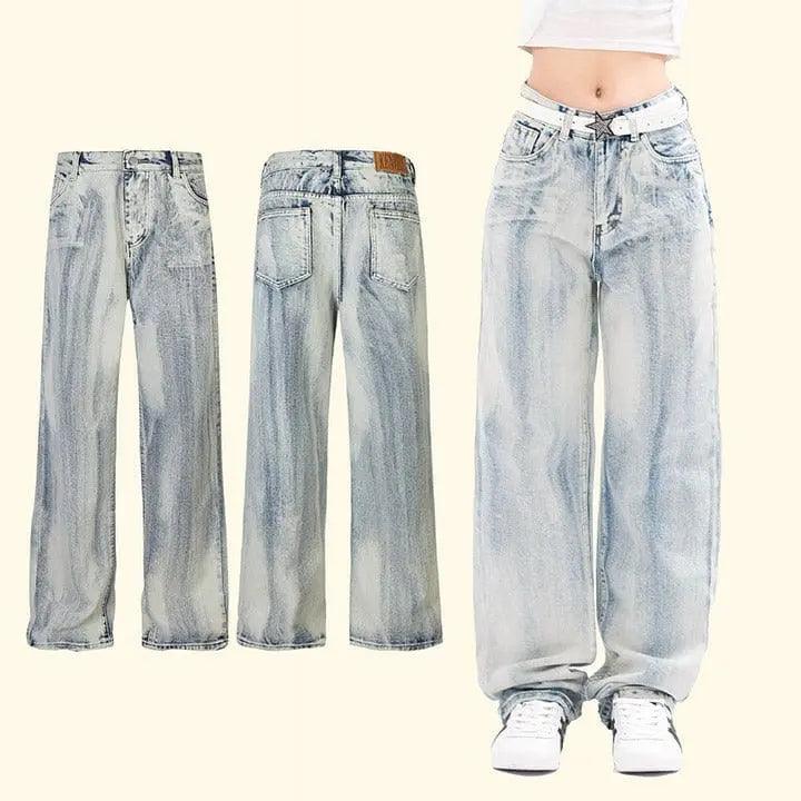 1984® Loose Fit Acid Washed Skate Jeans 1984