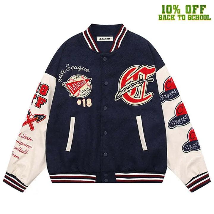 1984® MMDANBR Varsity Jacket Embroider Baseball 1984