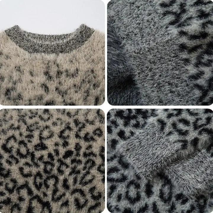 1984® Mohair Knit Sweater Full Leopard 1984