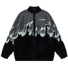 1984® Mohair Zipper Knit Sweater Flame 1984