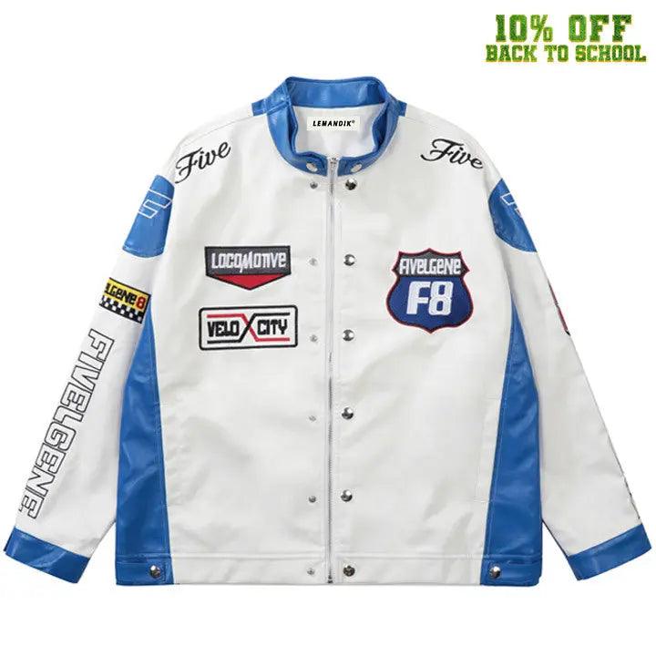 1984® Motorcycle PU Leather Racing Jacket 1984