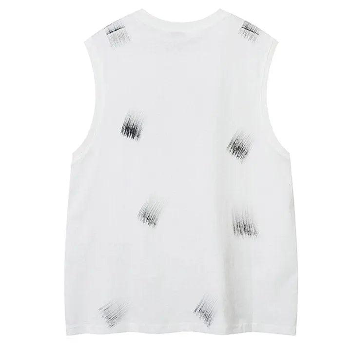 1984® Oversize Star Print Sleeveless T-shirt 1984