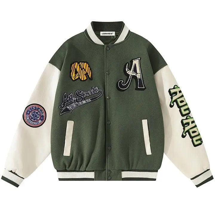 1984® Retro Unisex Varsity Jacket Flocked A 1984