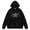 1984® Star Print Zip-Up Hoodie 1984